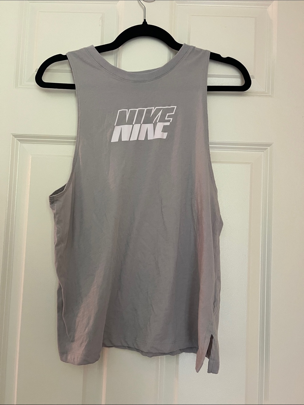 Nike Women’s Light Gray Logo Muscle Tank